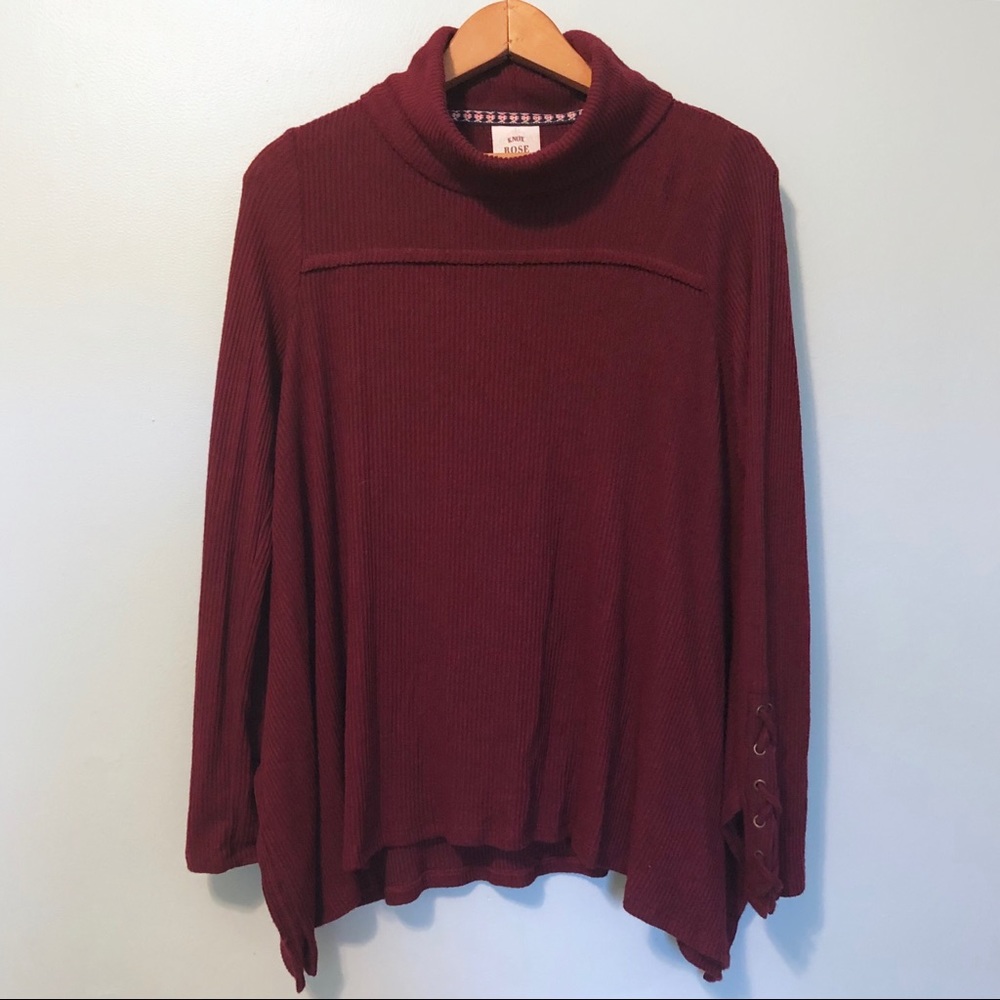 Knox Rose Swing Turtleneck Top
